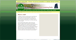 Desktop Screenshot of camping-bods.co.uk